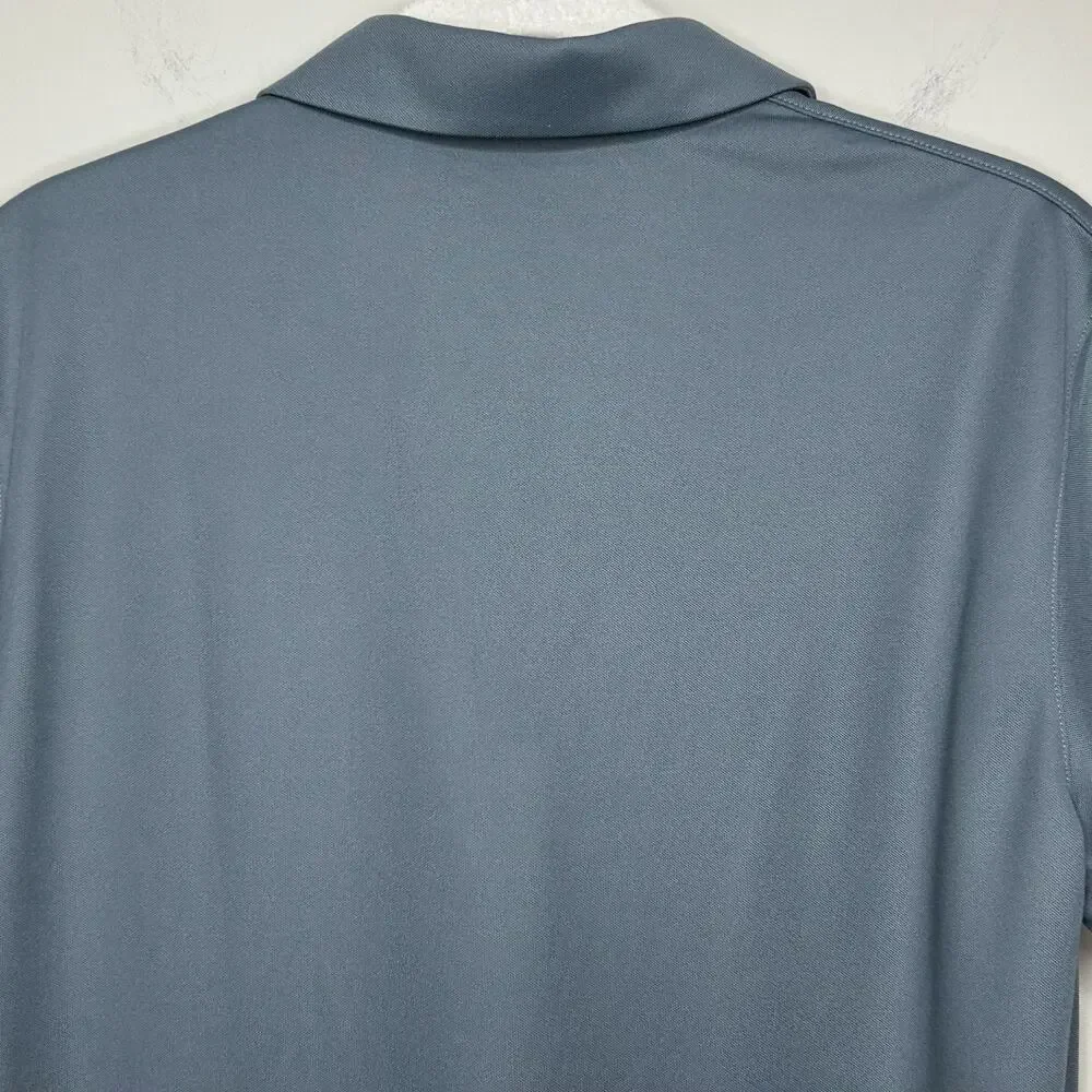 NWT Nike Ladies Dri-FIT Micro Pique 2.0 Polo Shirt Size L Saratoga Blue Streaks